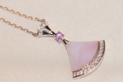 [✨ROSE💎]DREAM NECKLACE PINK MOP DIAMOND