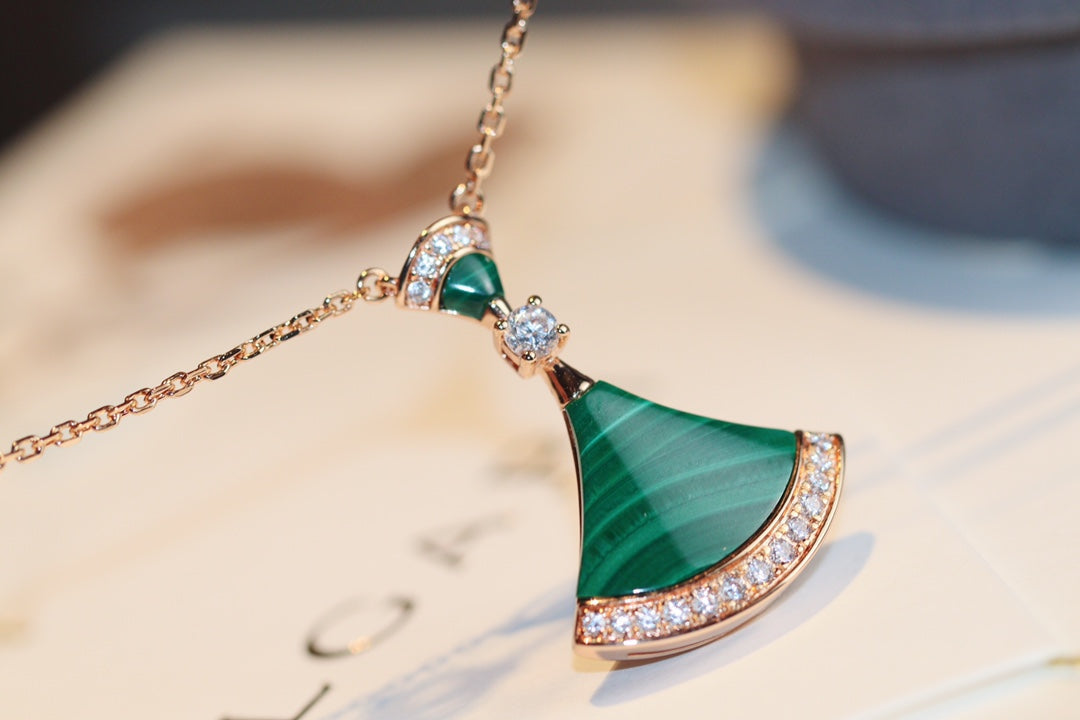 [✨ROSE💎]DREAM NECKLACE MALACHITE DIAMOND