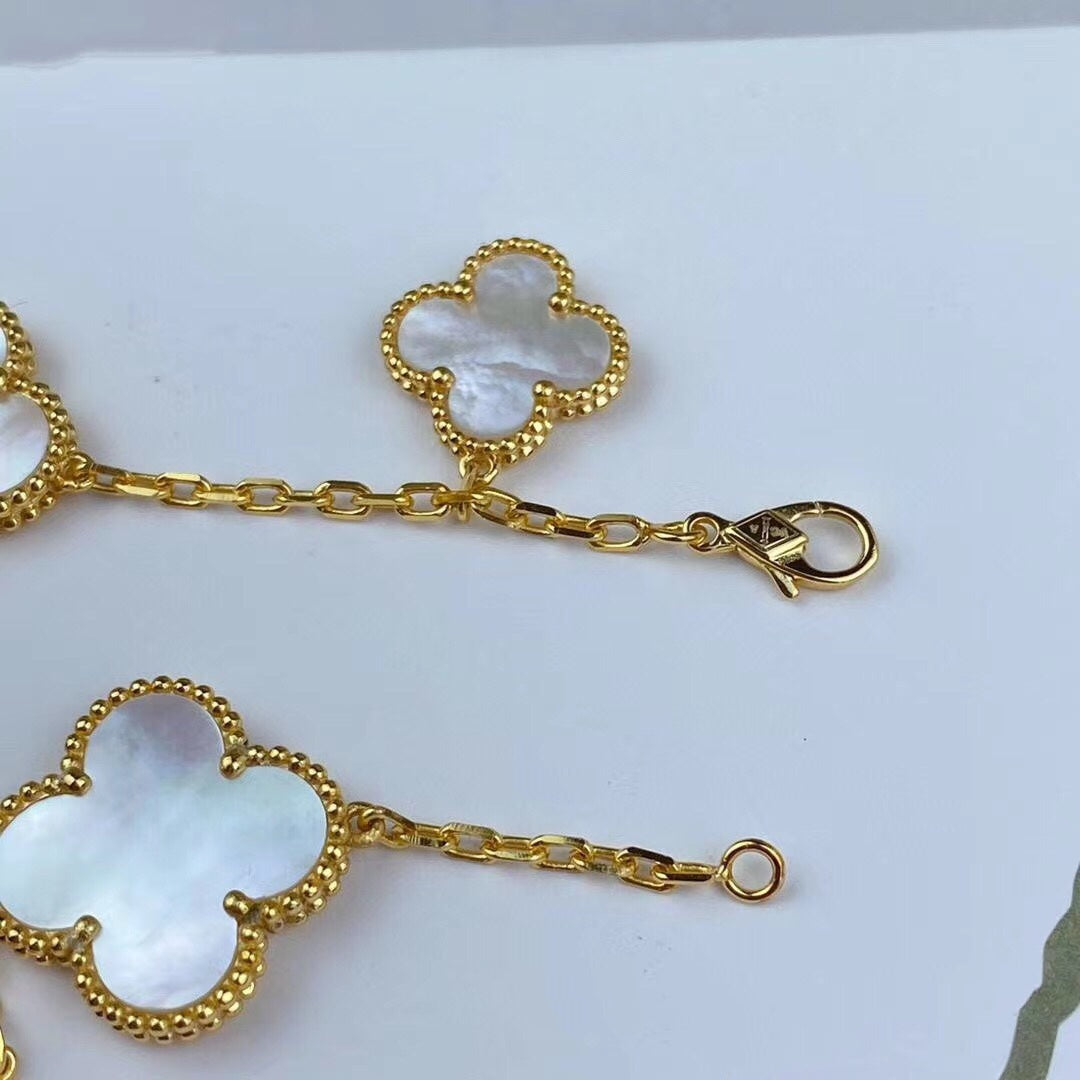 [✨ROSE💎]MAGIC CLOVER MOP GOLD BRACELET 5 MOTIFS