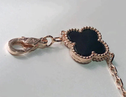 [✨ROSE💎]CLOVER 5 MOTIFS MULTICOLOR BRACELET