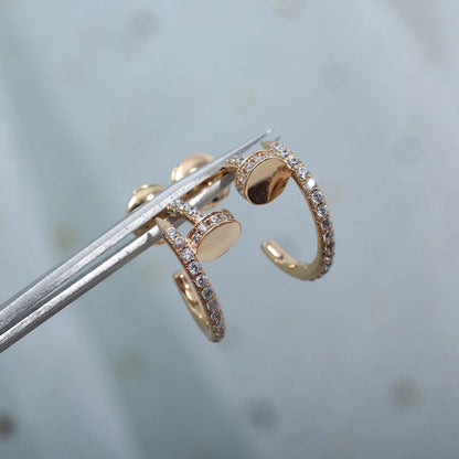 [✨ROSE💎]JUSTE FULL DIAMOND SMALL EARRINGS