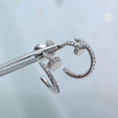 [✨ROSE💎]JUSTE FULL DIAMOND SMALL EARRINGS