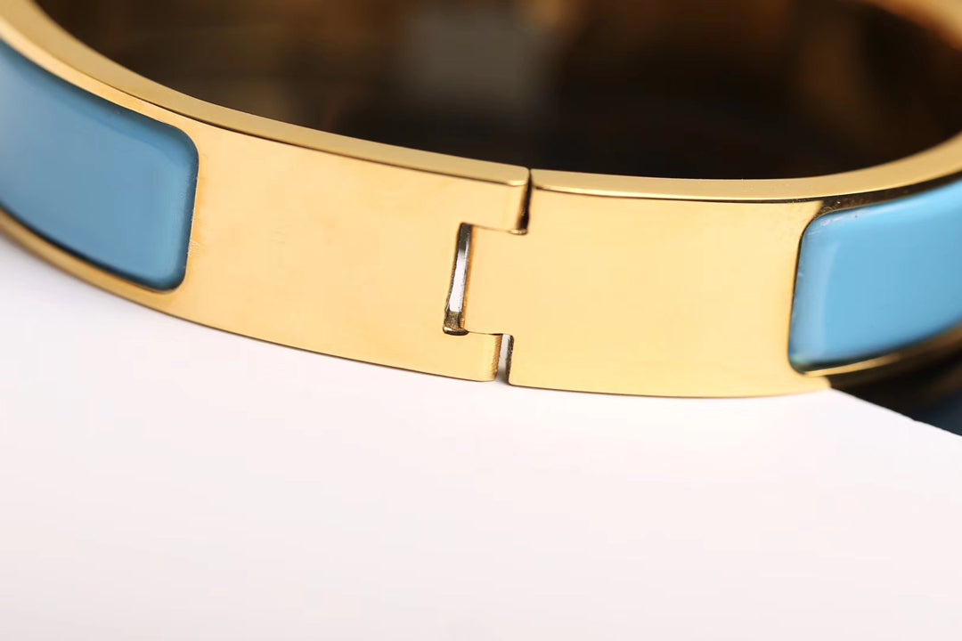 [✨ROSE💎]H CLOUD BLUE BRACELET GOLD DIAMOND