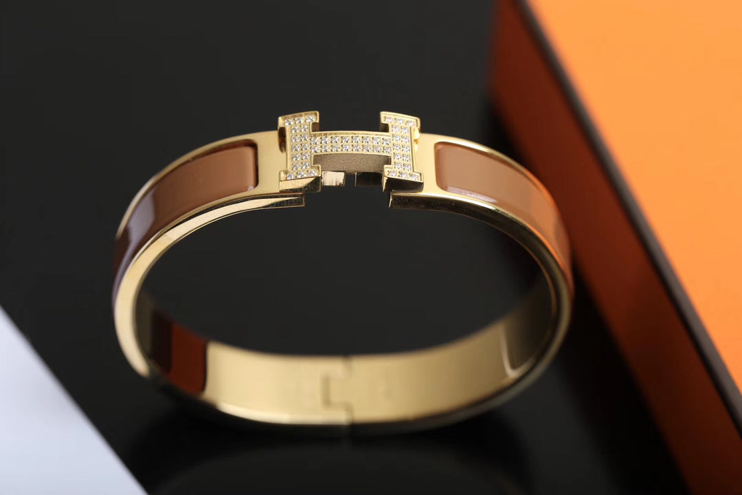 [✨ROSE💎]H BRACELET GOLD DIAMOND