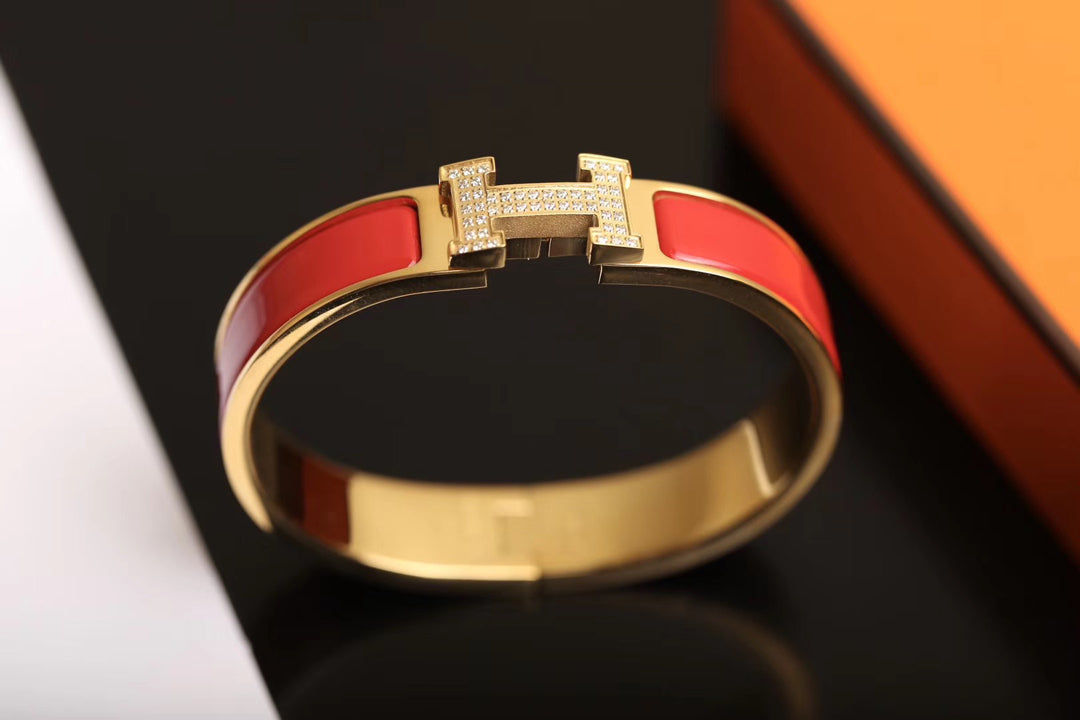 [✨ROSE💎]H BRACELET GOLD DIAMOND