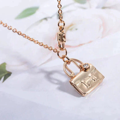 [✨ROSE💎]AMULETTE PEDANT ROSE GOLD NECKLACE