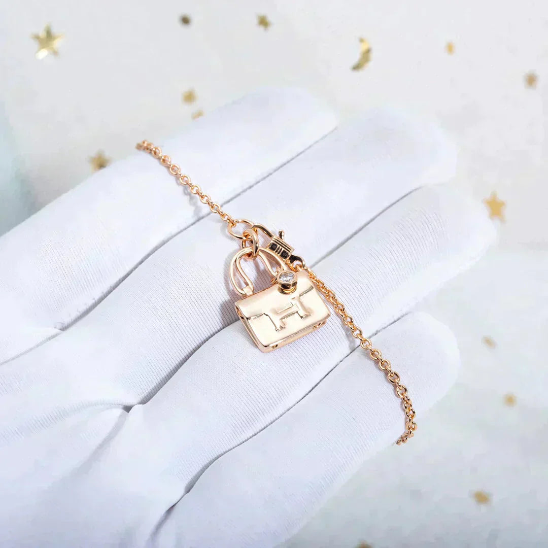 [✨ROSE💎]AMULETTE PEDANT ROSE GOLD NECKLACE