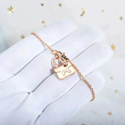 [✨ROSE💎]AMULETTE PEDANT ROSE GOLD NECKLACE
