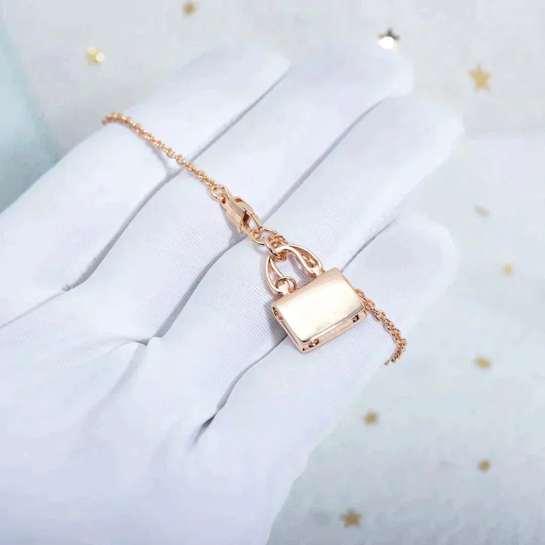 [✨ROSE💎]AMULETTE PEDANT ROSE GOLD NECKLACE