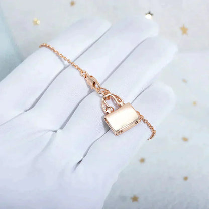 [✨ROSE💎]AMULETTE PEDANT ROSE GOLD NECKLACE