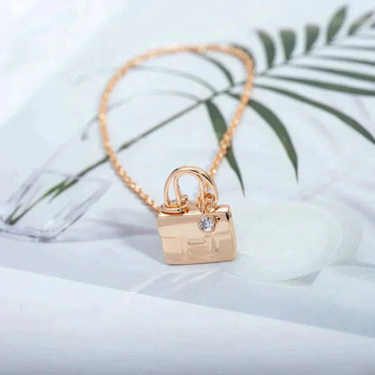 [✨ROSE💎]AMULETTE PEDANT ROSE GOLD NECKLACE