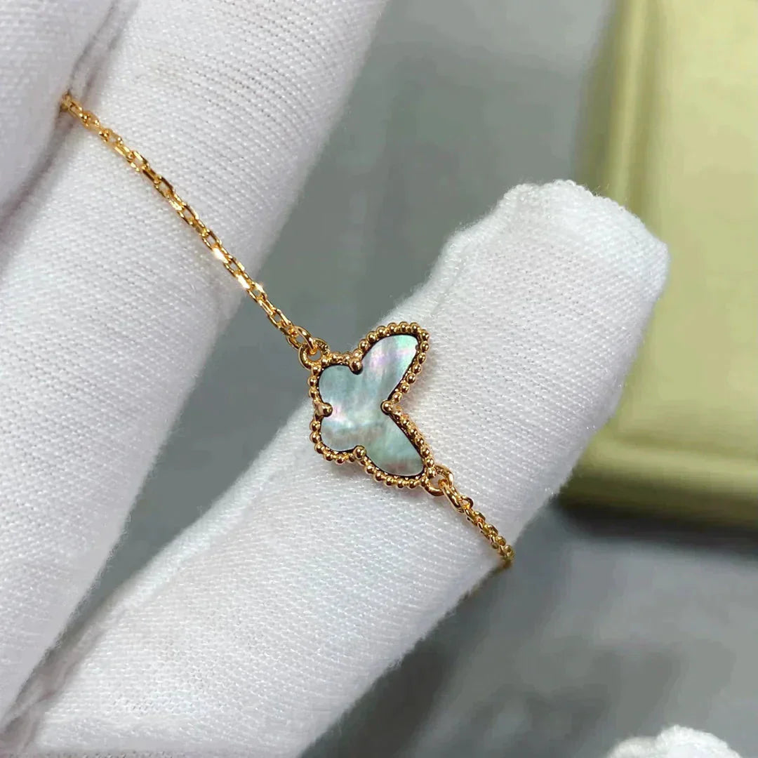 [✨ROSE💎]BUTTERFLY DARK MOP BUTTERFLY BRACELET
