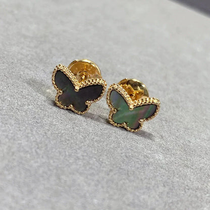 [✨ROSE💎]BUTTERFLY DARK MOP  EARRINGS