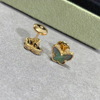 [✨ROSE💎]BUTTERFLY DARK MOP  EARRINGS