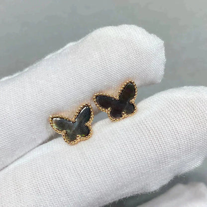 [✨ROSE💎]BUTTERFLY DARK MOP  EARRINGS