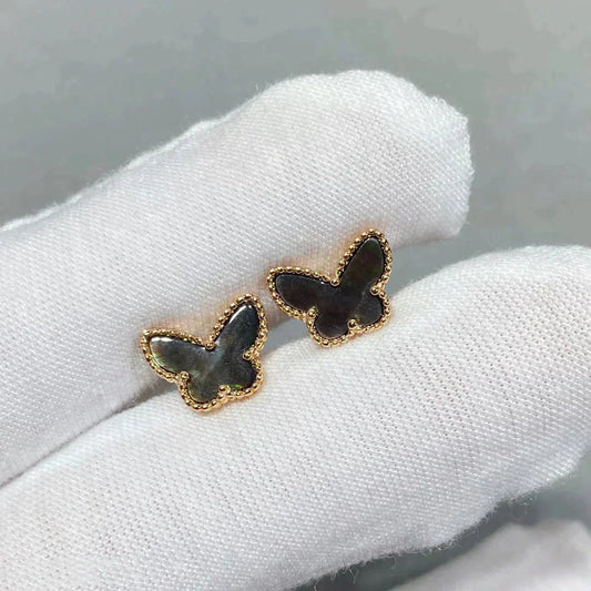 [✨ROSE💎]BUTTERFLY DARK MOP  EARRINGS