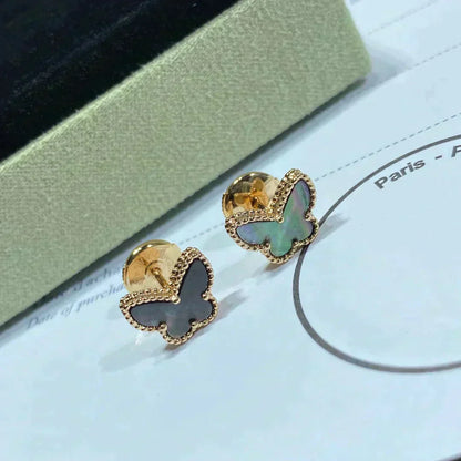 [✨ROSE💎]BUTTERFLY DARK MOP  EARRINGS