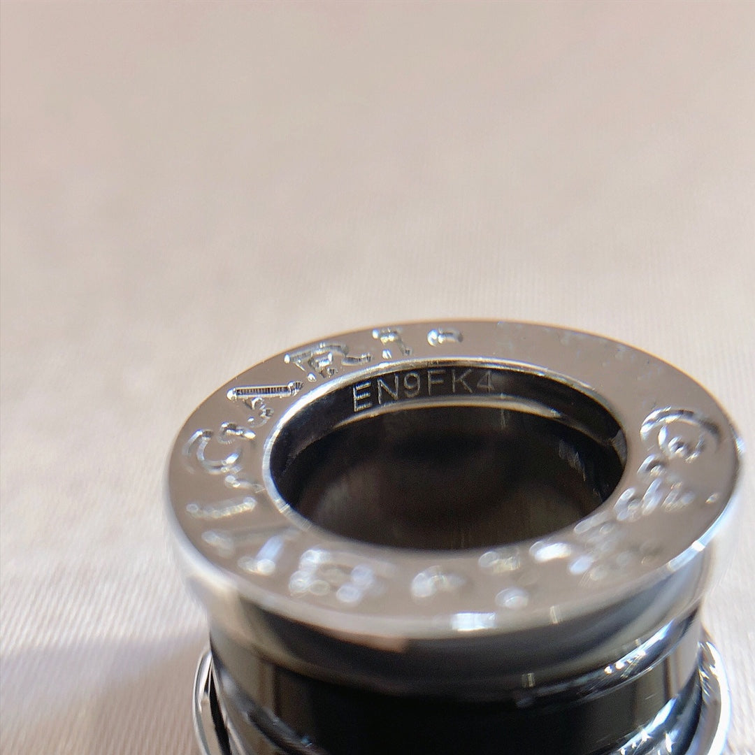 [✨ROSE💎]ZERO 1 BLACK CERAMIC SILVER NECKLACE