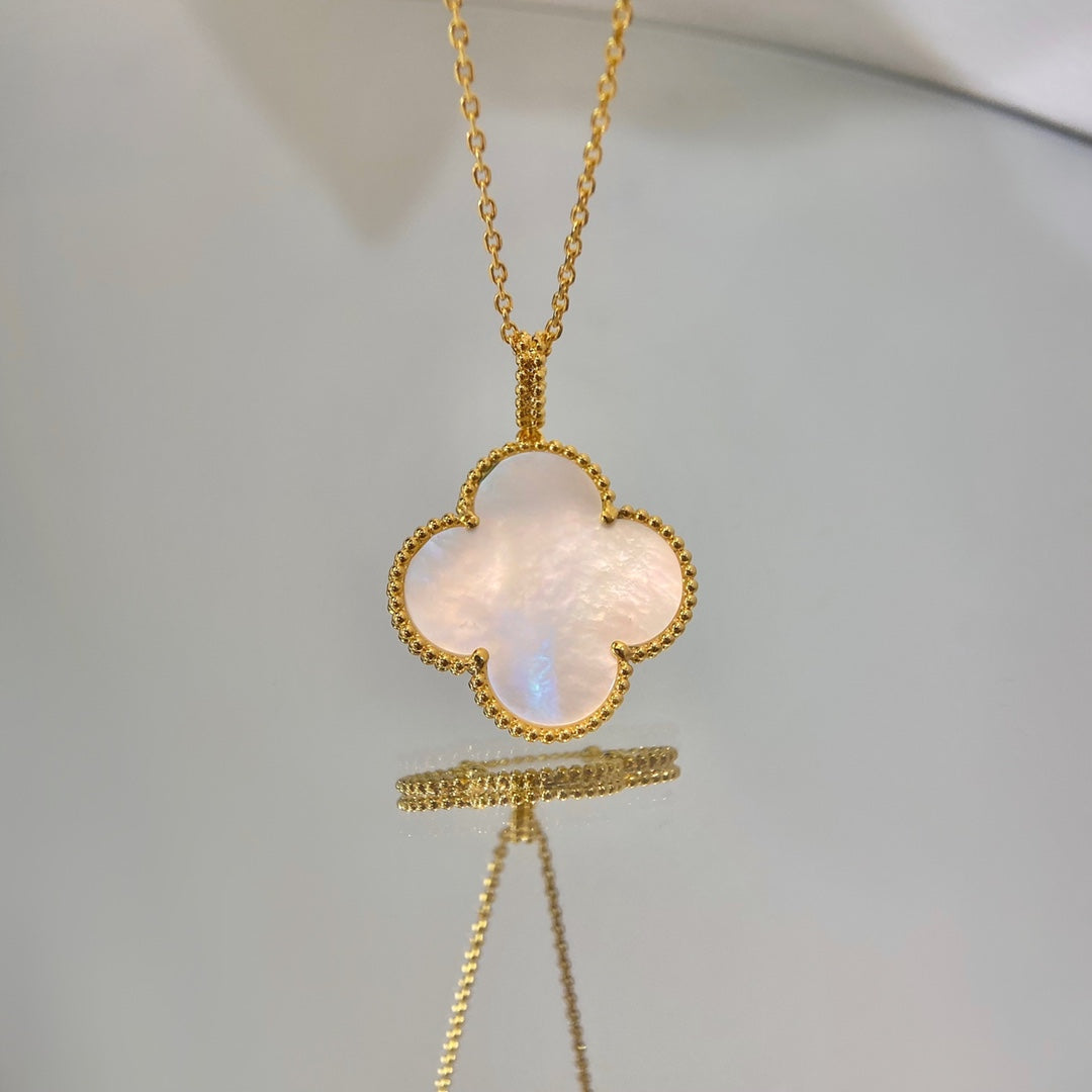 [✨ROSE💎]CLOVER 25MM MOP LARGE PENDANT NECKLACE