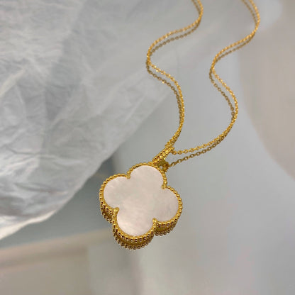 [✨ROSE💎]CLOVER 25MM MOP LARGE PENDANT NECKLACE