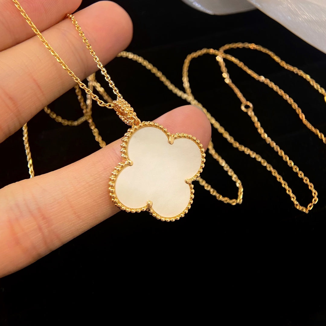 [✨ROSE💎]CLOVER 25MM MOP LARGE PENDANT NECKLACE