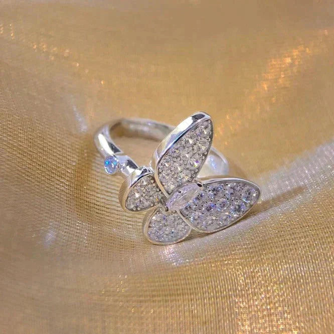 [✨ROSE💎]BUTTERFLY DIAMOND RING