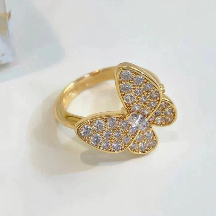 [✨ROSE💎]BUTTERFLY DIAMOND RING