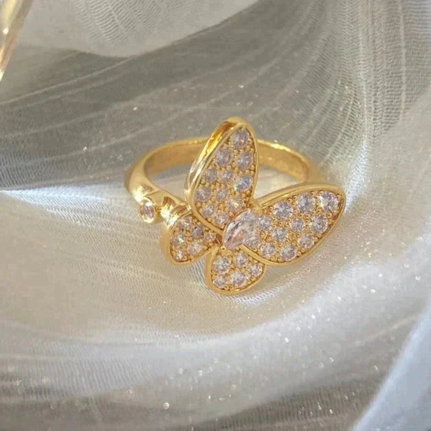 [✨ROSE💎]BUTTERFLY DIAMOND RING