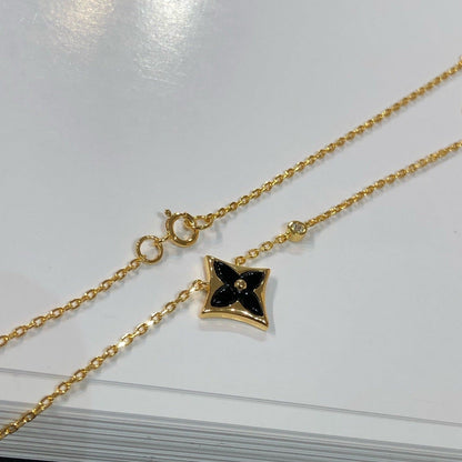 [✨ROSE💎]STAR BLACK MOP NECKLACE