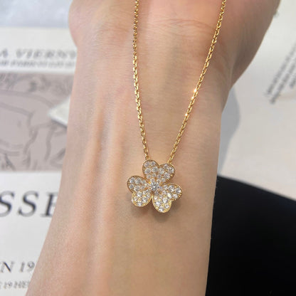 [✨ROSE💎]FLOWER DIAMOND NECKLACE