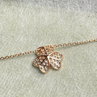 [✨ROSE💎]FLOWER DIAMOND NECKLACE