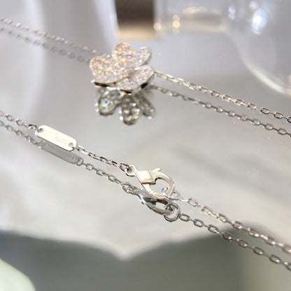 [✨ROSE💎]FLOWER DIAMOND NECKLACE