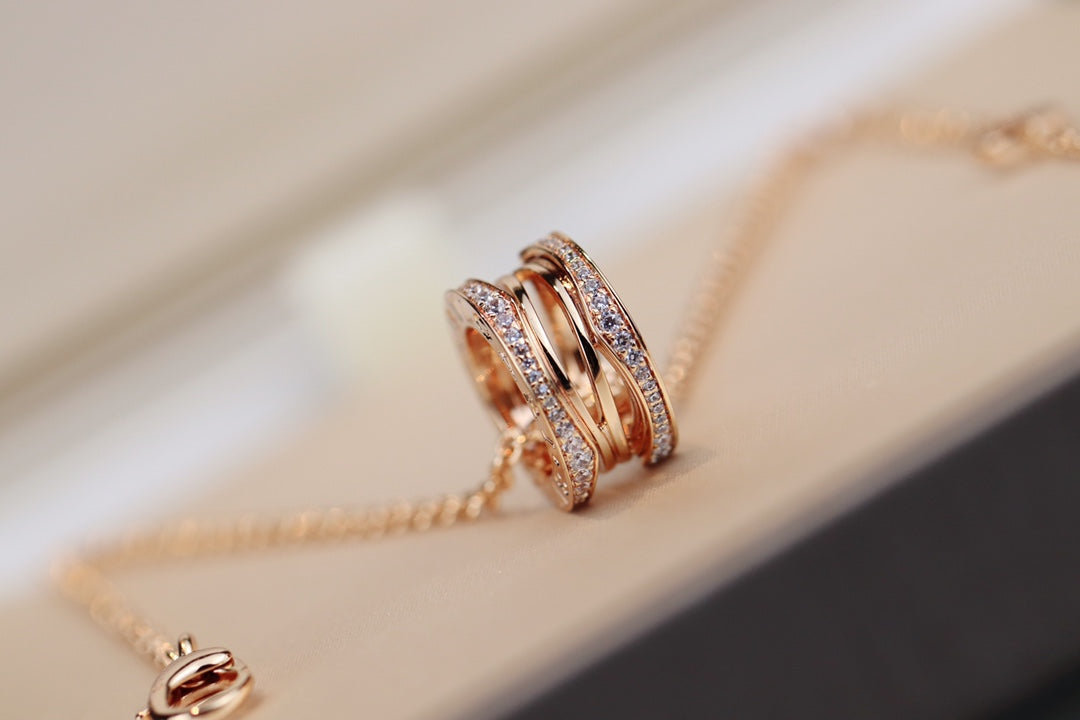 [✨ROSE💎]ZERO 1 PINK GOLD NECKLACE