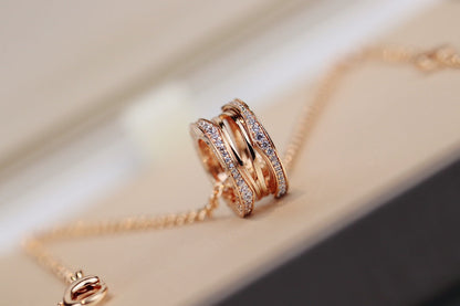 [✨ROSE💎]ZERO 1 PINK GOLD NECKLACE