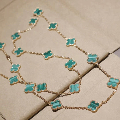 [✨ROSE💎]CLOVER 20 MOTIFS MALACHITE GOLD
