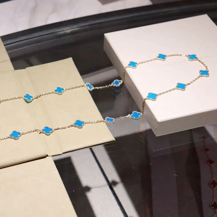 [✨ROSE💎]CLOVER 20 MOTIFS TURQUOISE GOLD