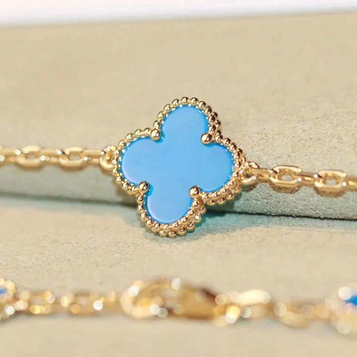 [✨ROSE💎]CLOVER 20 MOTIFS TURQUOISE GOLD