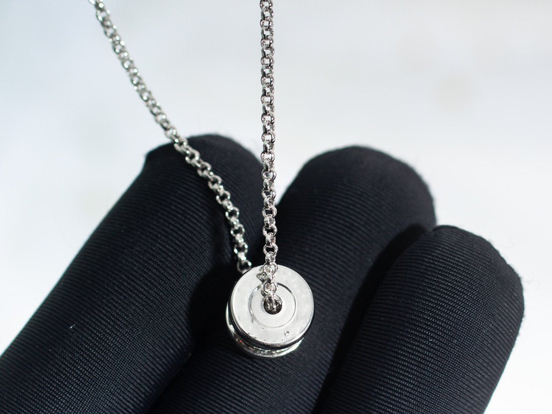 [✨ROSE💎]ZERO 1 SILVER DIAMOND NECKLACE
