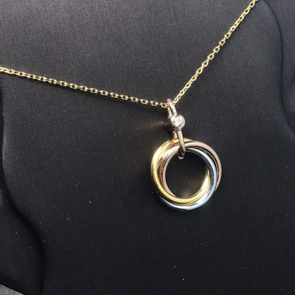 [✨ROSE💎]TRINITY  NECKLACE 1 DIAMOND