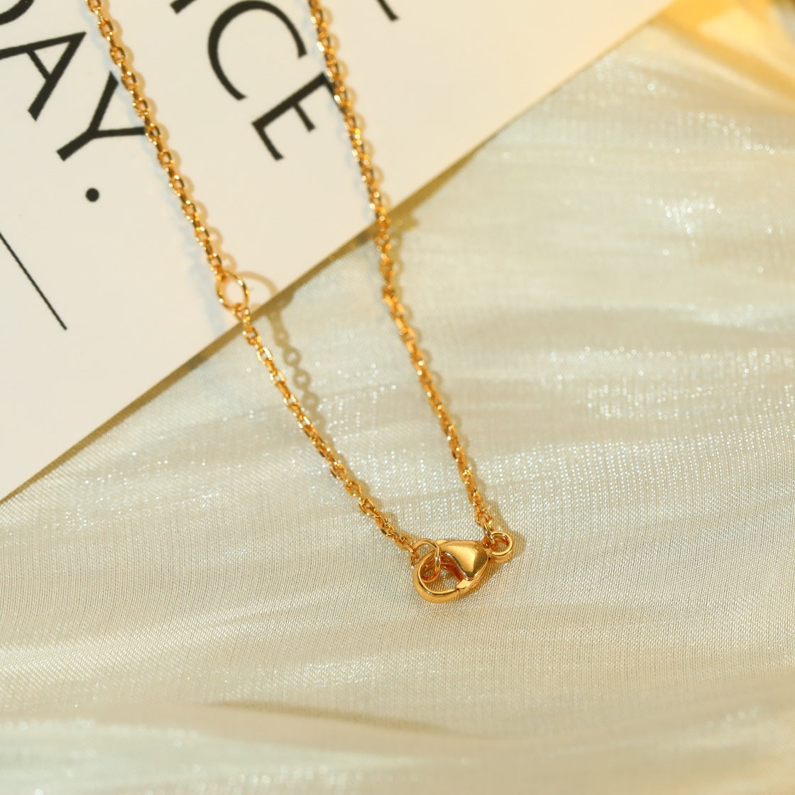 [✨ROSE💎]VOLT SILVER DIAMOND PEDANT NECKLACE