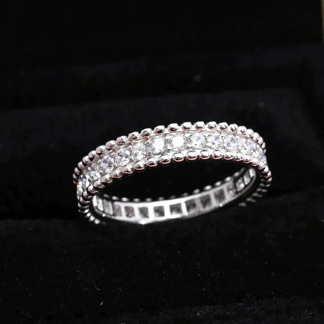 [✨ROSE💎]PERLEE DIAMOND SILVER RING