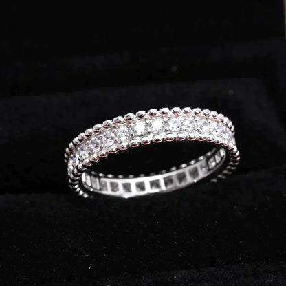 [✨ROSE💎]PERLEE DIAMOND SILVER RING