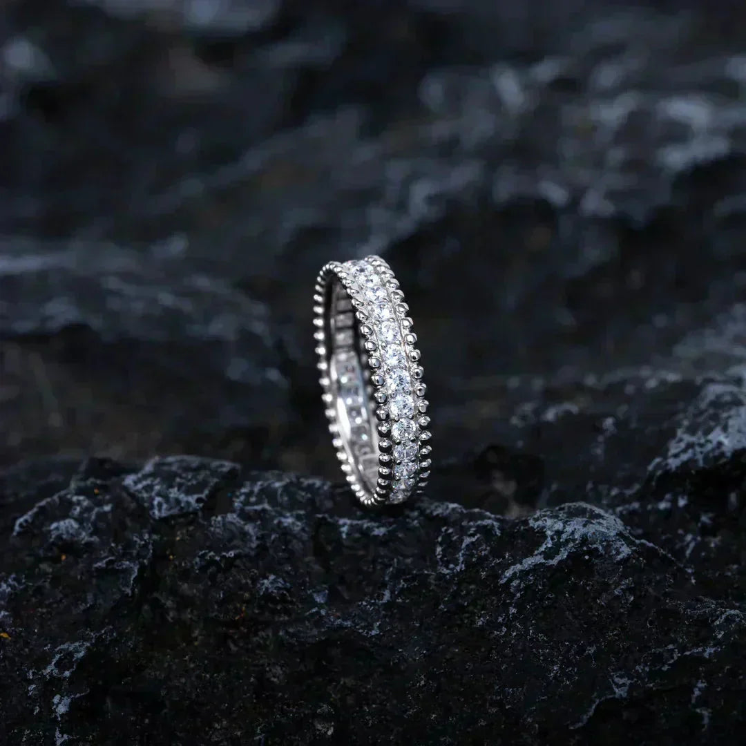 [✨ROSE💎]PERLEE DIAMOND SILVER RING