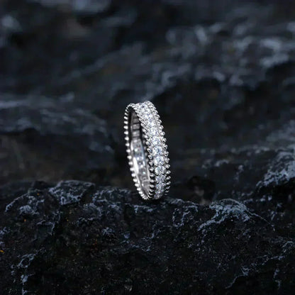 [✨ROSE💎]PERLEE DIAMOND SILVER RING