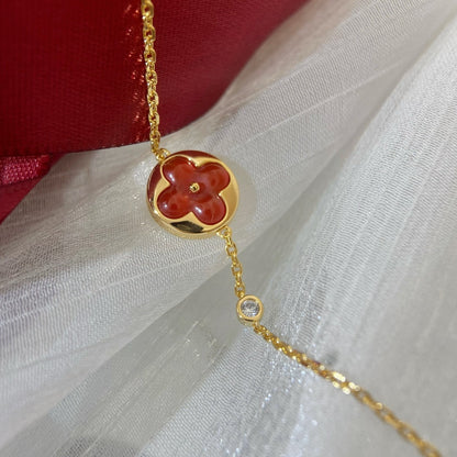 [✨ROSE💎]SUN PEDANT CARNELIAN BRACELET