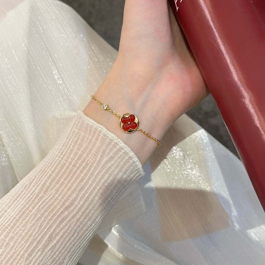 [✨ROSE💎]SUN PEDANT CARNELIAN BRACELET