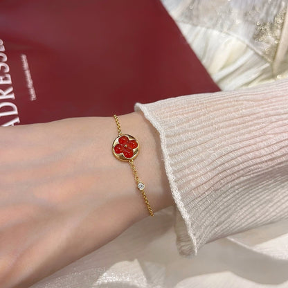 [✨ROSE💎]SUN PEDANT CARNELIAN BRACELET