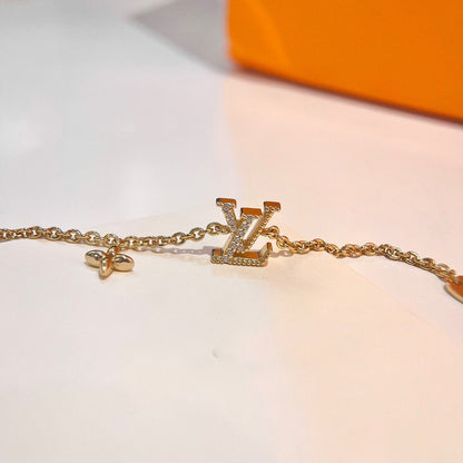 [✨ROSE💎]LOGO STAR MOTIF GOLD BRACELET