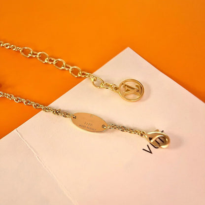 [✨ROSE💎]LOGO STAR MOTIF GOLD BRACELET