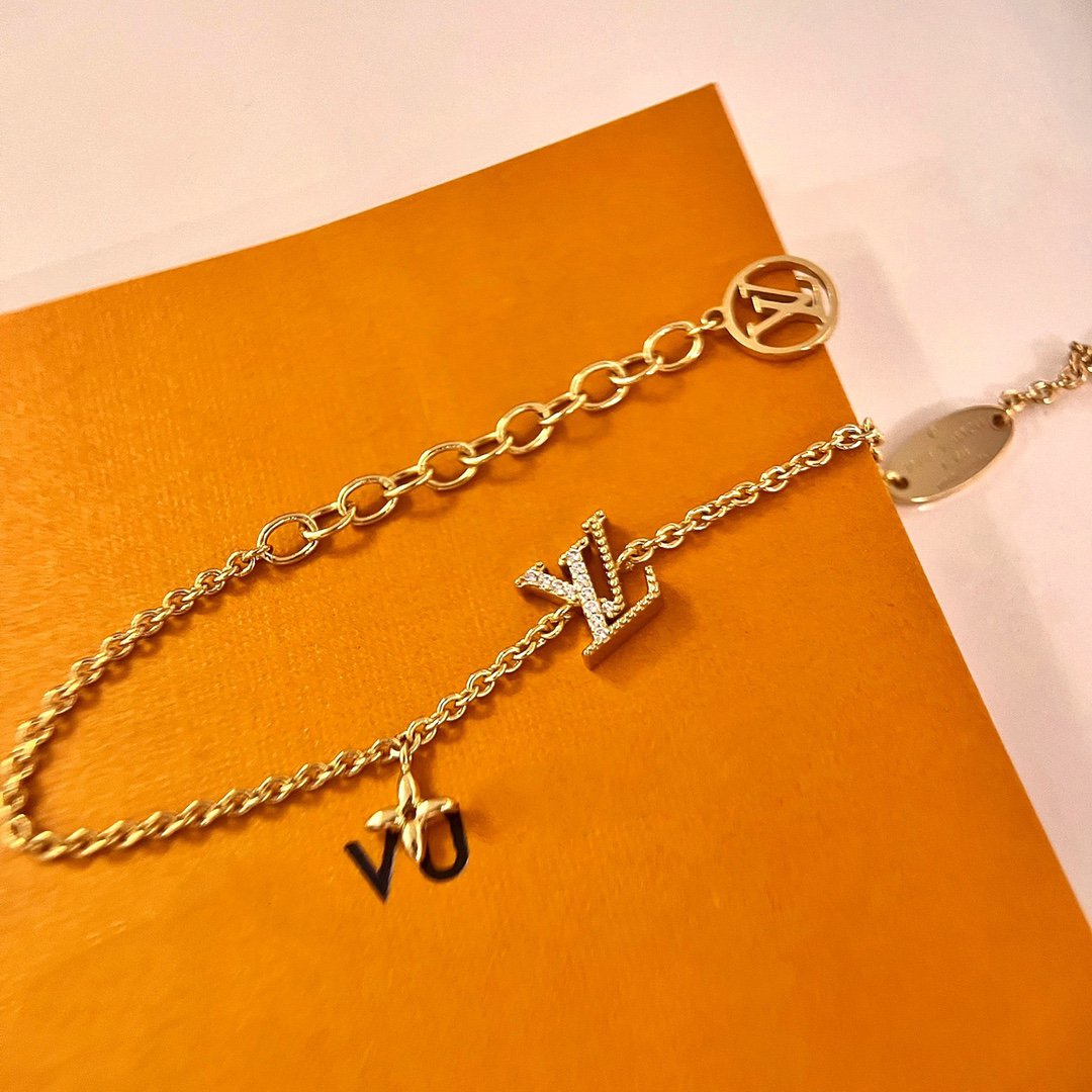 [✨ROSE💎]LOGO STAR MOTIF GOLD BRACELET